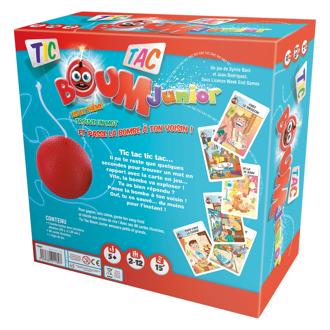 Tic Tac Boum Junior - Jeu D'ambiance - Asmodee 2 Tic Tac Boum Junior - Jeu D'ambiance - Asmodee – Image 2