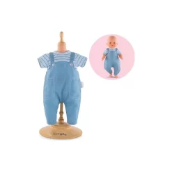 Salopette Et Tee-shirt Pour Poupée Mon Grand Poupon 36 Cm - Corolle -Petits Rêves Soldes corolle mon grand poupon t shirt raye salopette 36cm 3