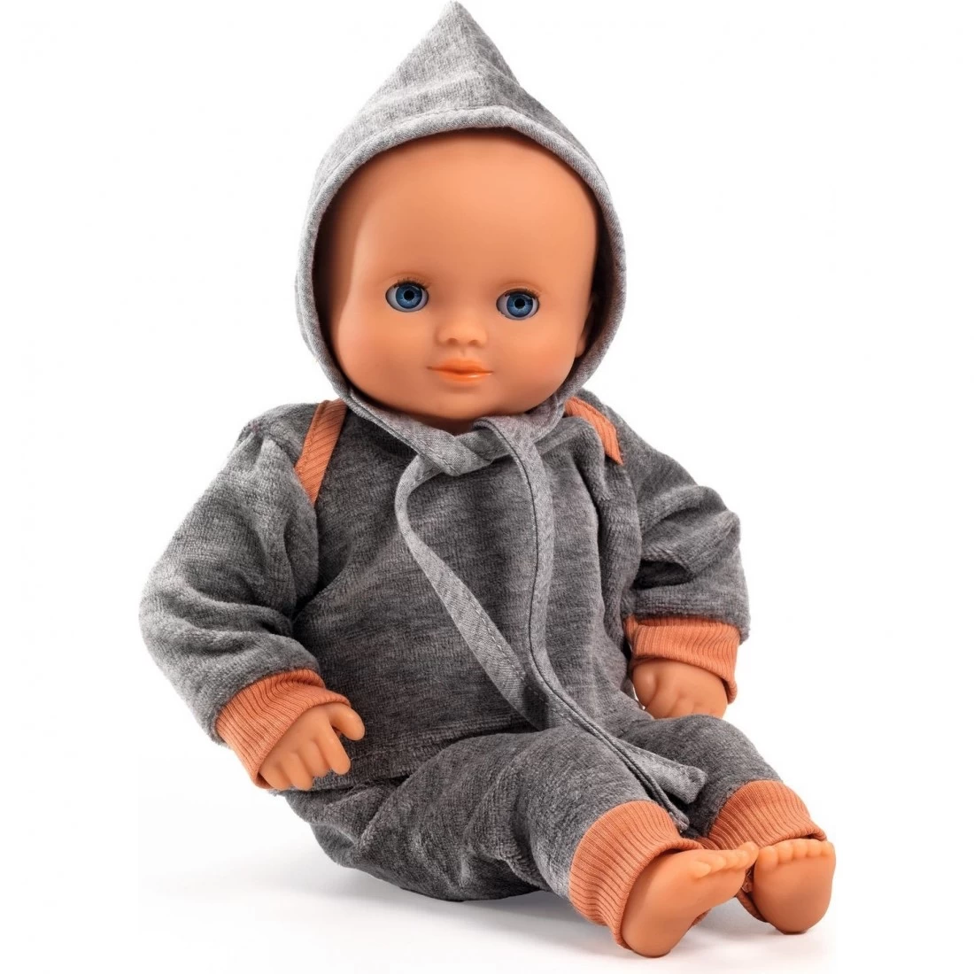 Sweat, Pantalon, Bonnet - Vêtements Gris Perle Pomea - Djeco 2 Sweat, Pantalon, Bonnet - Vêtements Gris Perle Pomea - Djeco – Image 2