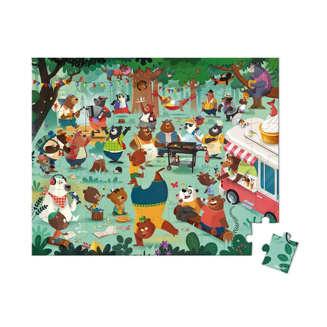 Puzzle La Cousinade Des Ours 54 Pièces & Valisette De - Janod 6 Puzzle La Cousinade Des Ours 54 Pièces & Valisette De - Janod – Image 6