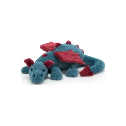 Peluche Dragon Bleu Vert - Dexter - 50 Cm - Jellycat