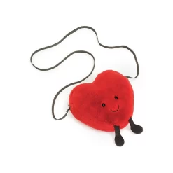 Sac à Main Coeur Rouge Amuseable - Jellycat -Petits Rêves Soldes jellycat sac a main coeur rouge amuseable 3