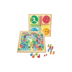 Jeux De L'oie Et Petits Chevaux - Jeujura