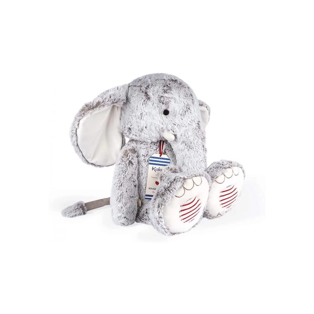 Eléphant Noa Gris Prestige Xl - Rouge Kaloo 6 Eléphant Noa Gris Prestige Xl - Rouge Kaloo – Image 6