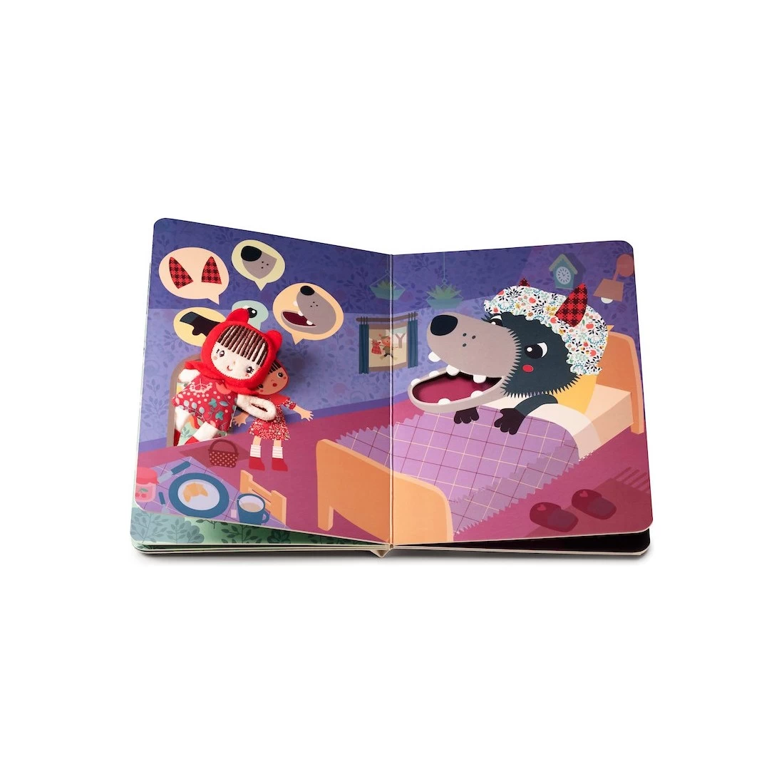 Livre Parcours En Carton Chaperon Rouge - Lilliputiens 2 Livre Parcours En Carton Chaperon Rouge - Lilliputiens – Image 2