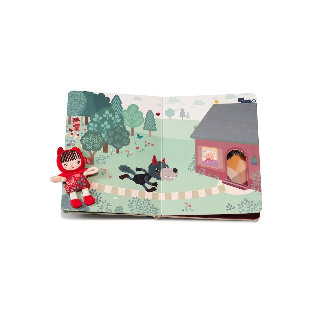 Livre Parcours En Carton Chaperon Rouge - Lilliputiens 1 Livre Parcours En Carton Chaperon Rouge - Lilliputiens