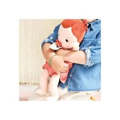 Poupée En Tissu Rousse Rose - Lilliputiens -Petits Rêves Soldes lilliputiens rose poupon 36 cm 10