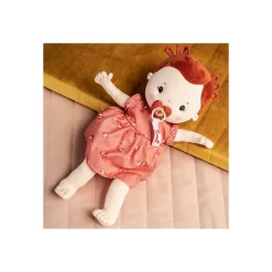 Poupée En Tissu Rousse Rose - Lilliputiens -Petits Rêves Soldes lilliputiens rose poupon 36 cm 3