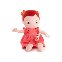 Poupée En Tissu Rousse Rose - Lilliputiens -Petits Rêves Soldes lilliputiens rose poupon 36 cm 9
