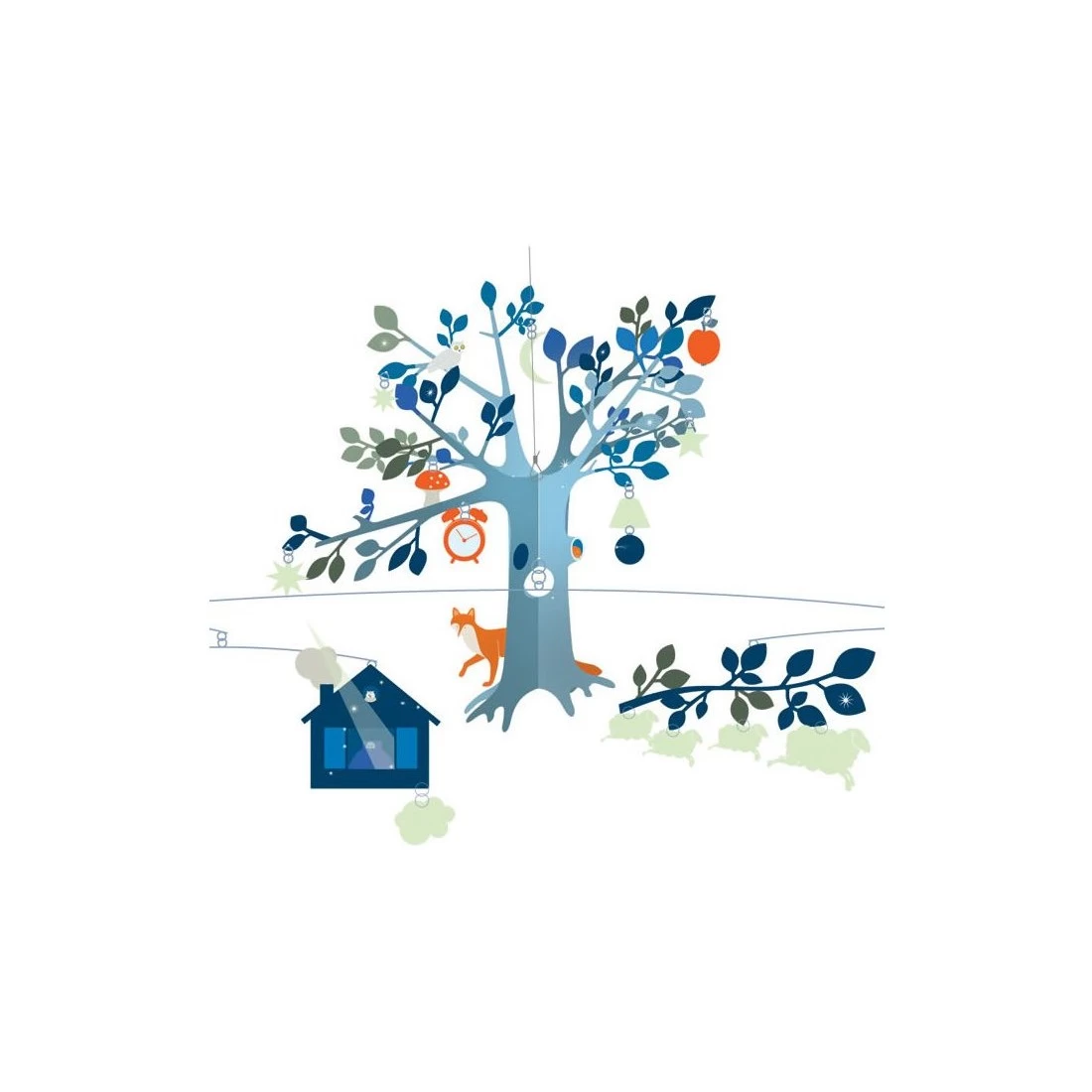 Mobile Nuit Insolite Pour Chambre Céleste - Little Big Room By Djeco 3 Mobile Nuit Insolite Pour Chambre Céleste - Little Big Room By Djeco – Image 3