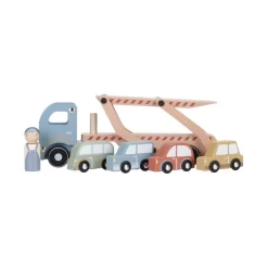 Camion Transporteur En Bois - Little Dutch -Petits Rêves Soldes little dutch camion transport voitures en bois 2