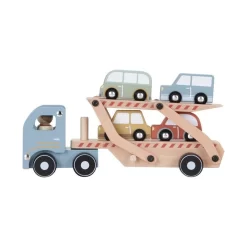 Camion Transporteur En Bois - Little Dutch -Petits Rêves Soldes little dutch camion transport voitures en bois 3