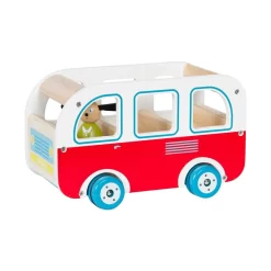 Bus En Bois La Grande Famille - Moulin Roty -Petits Rêves Soldes moulin roty bus en bois avec julius la grande famille 2