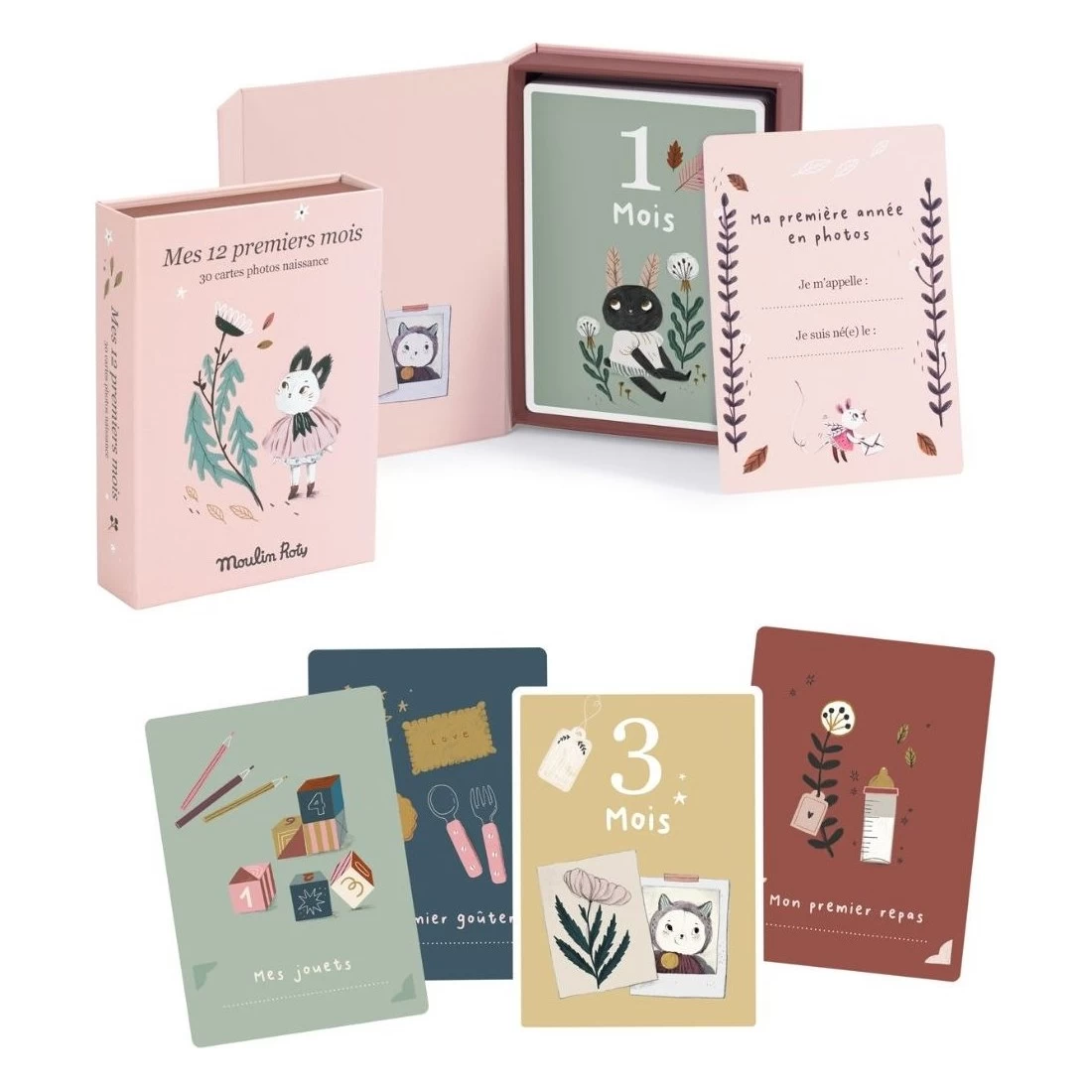 Coffret Naissance "Mes 12 Premiers Mois" En Photo - Moulin Roty 1 Coffret Naissance "Mes 12 Premiers Mois" En Photo - Moulin Roty