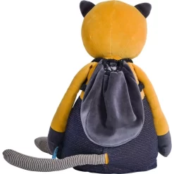 Chat Géant Lulu "Les Moustaches" - Moulin Roty -Petits Rêves Soldes moulin roty chat geant moutarde lulu les moustaches 2