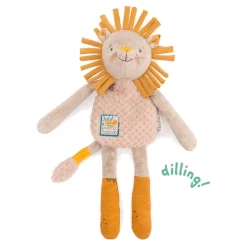 Doudou-hochet Lion - Sous Mon Baobab - Moulin Roty -Petits Rêves Soldes moulin roty doudou hochet lion sous mon baobab 3