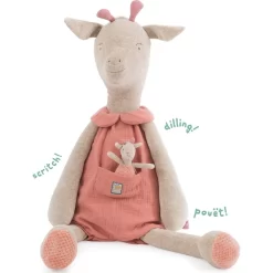 Peluche Géante Bibiscus La Girafe "Sous Mon Baobab" - Moulin Roty -Petits Rêves Soldes moulin roty girafe geante sous mon baobab 2