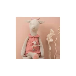 Peluche Géante Bibiscus La Girafe "Sous Mon Baobab" - Moulin Roty -Petits Rêves Soldes moulin roty girafe geante sous mon baobab 4