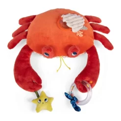 Grand Crabe Peluche D'activités - Les Aventures De Paulie - Moulin Roty -Petits Rêves Soldes moulin roty grand crabe d activites les aventures de paulie 2