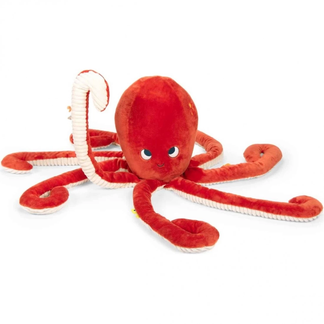 Grande Peluche Poulpe Rouge Paulie - Moulin Roty 4 Grande Peluche Poulpe Rouge Paulie - Moulin Roty – Image 4