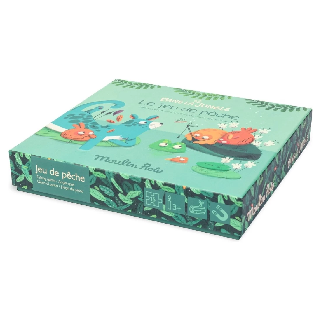 Jeu De Pêche - Dans La Jungle - Moulin Roty 2 Jeu De Pêche - Dans La Jungle - Moulin Roty – Image 2