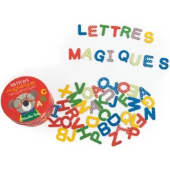 Lettres Magnétiques En Carton 54 Pièces - Les Popipop - Moulin Roty