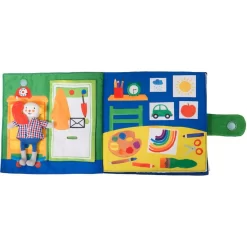 Livre Tissu Ma Journée - Les Popipop - Moulin Roty -Petits Rêves Soldes moulin roty livre tissu ma journee les popipop 2