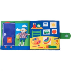 Livre Tissu Ma Journée - Les Popipop - Moulin Roty -Petits Rêves Soldes moulin roty livre tissu ma journee les popipop 5