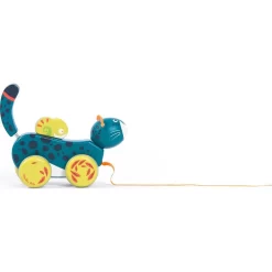 Jouet à Tirer En Bois Panthère "Dans La Jungle" - Moulin Roty