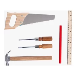 Petite Valise Bricolage - 6 Outils - Les Jouets D'hier - Moulin Roty -Petits Rêves Soldes moulin roty petite valise bricolage 6 outils les jouets d hier 3