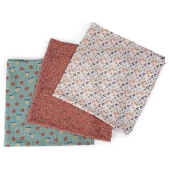 Set De 3 Langes Imprimés - Pomme Des Bois - Moulin Roty 13 Set De 3 Langes Imprimés - Pomme Des Bois - Moulin Roty -Petits Rêves Soldes moulin roty pomme des bois set de 3 langes cerises foret pommes 3