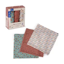 Set De 3 Langes Imprimés - Pomme Des Bois - Moulin Roty 19 Set De 3 Langes Imprimés - Pomme Des Bois - Moulin Roty -Petits Rêves Soldes moulin roty pomme des bois set de 3 langes cerises foret pommes 9