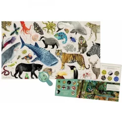 Petits Rêves Soldes -Petits Rêves Soldes moulin roty puzzle 200 pieces les animaux du monde 1