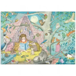 Puzzle La Cabane Secrète - 100 Pièces - Les Rosalies - Moulin Roty -Petits Rêves Soldes moulin roty puzzle la cabane secrete 100 pieces les rosalies 2