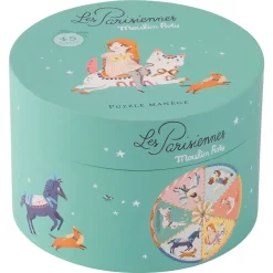 Puzzle Le Manège 45 Pièces Les Parisiennes - Moulin Roty -Petits Rêves Soldes moulin roty puzzle le manege 45 pieces les parisiennes 4