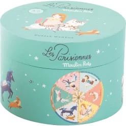 Puzzle Le Manège 45 Pièces Les Parisiennes - Moulin Roty -Petits Rêves Soldes moulin roty puzzle le manege 45 pieces les parisiennes 5