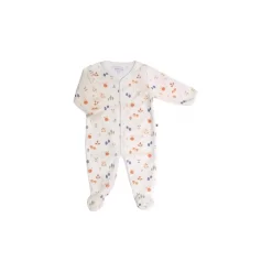 Pyjama En Velours Cueillette 1 Mois - Pomme Des Bois - Moulin Roty