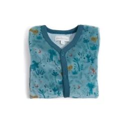 Pyjama 6 Mois Velours Bleu Nuit Sous Mon Baobab - Moulin Roty -Petits Rêves Soldes moulin roty pyjama 6 mois velours bleu nuit sous mon baobab 2