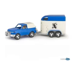 Van Pour 4x4 Bleu Et Blanc - Papo