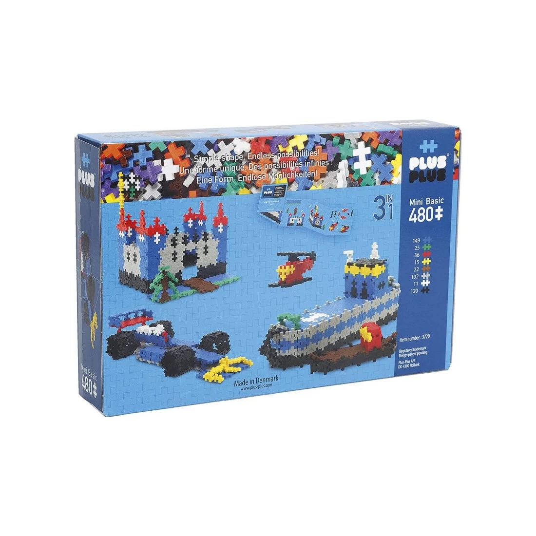 Bateau Château Voiture De Course - 480 Pieces - Plus-plus 1 Bateau Château Voiture De Course - 480 Pieces - Plus-plus