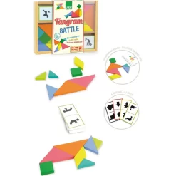 Tangram Maternelle Battle - Vilac 8 Tangram Maternelle Battle - Vilac -Petits Rêves Soldes vilac tangram battle 3