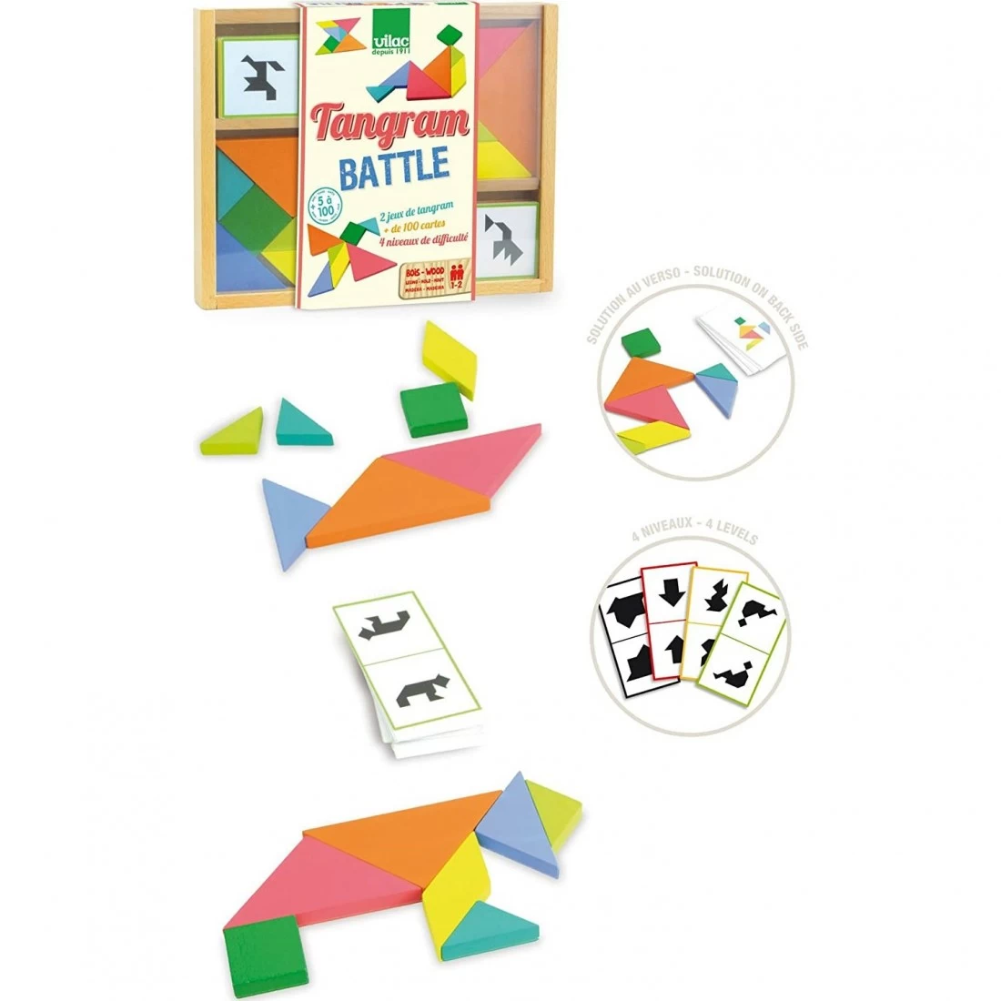 Tangram Maternelle Battle - Vilac 4 Tangram Maternelle Battle - Vilac – Image 4